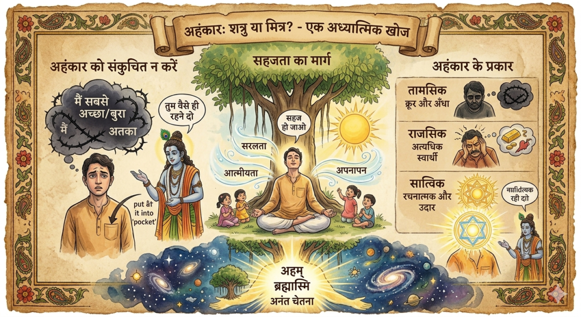 अहंकार: शत्रु या मित्र? जानिए अहंकार का असली सच और सहज होने का मार्ग